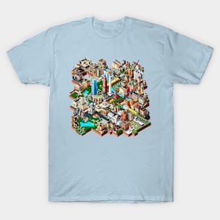 Berlin, Germany Retro Vintage Video Game Pixel City Map T-Shirt